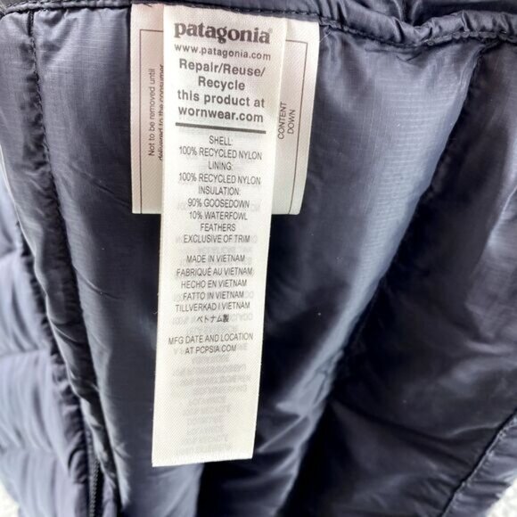 Patagonia Down Sweater Vest Women XL Black Puffer Insulated Quilt Jacket… - Picture 7 of 14